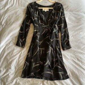 Elegant Black Wrap Dress